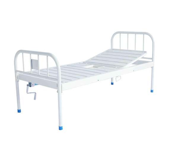E22A鋼制噴塑單搖便孔護(hù)理床 (條式床面、便孔)