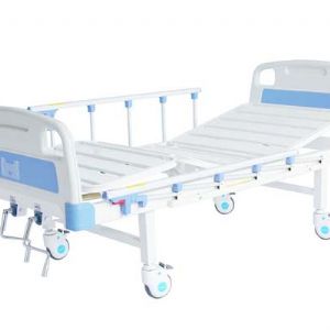 E12二功能護理床  (四角剎車、五檔護欄、條式床面）