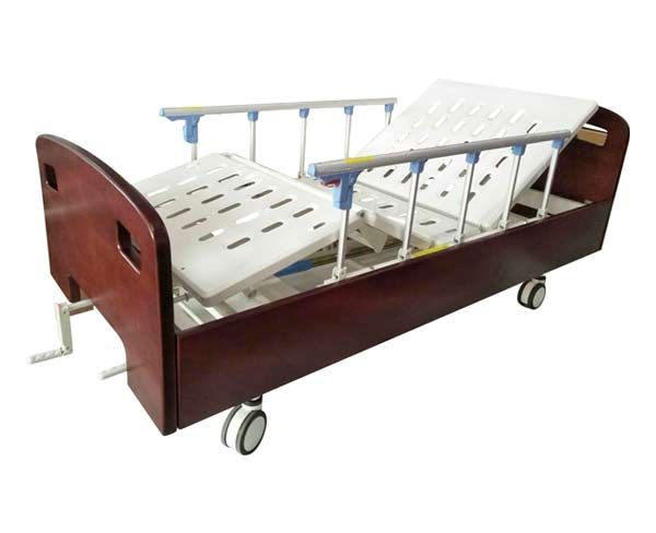 E2實木雙搖床（中控剎車、五檔護欄）