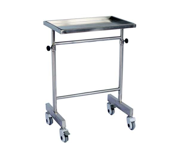 B37全不銹鋼雙桿方盤儀器車